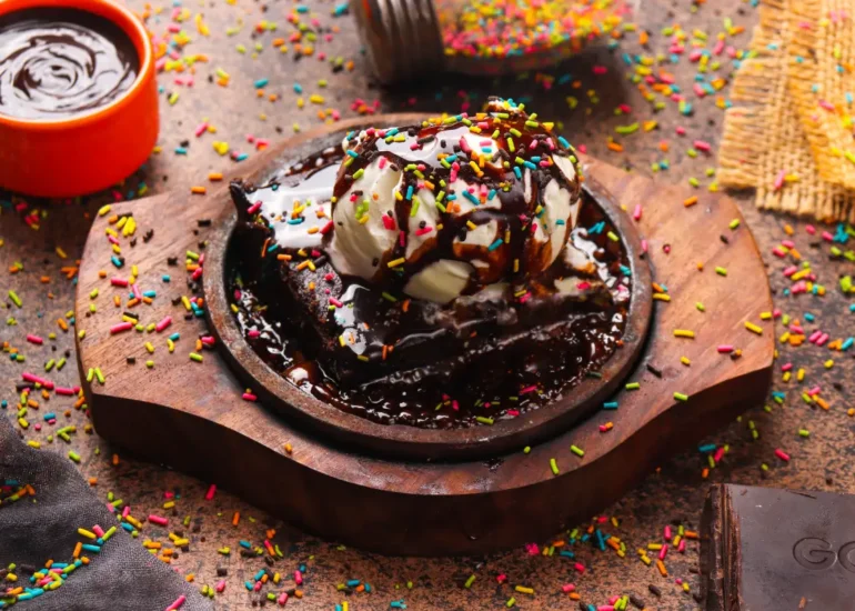 Browney chocklate icecream