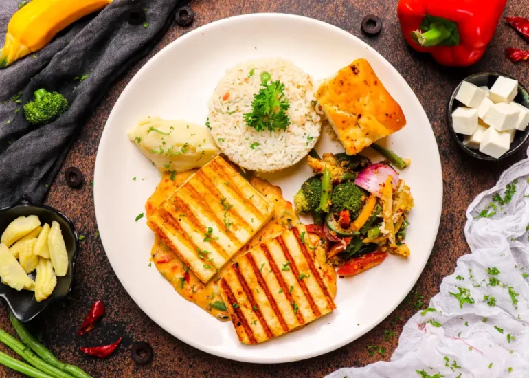 Paneer rice japnies food