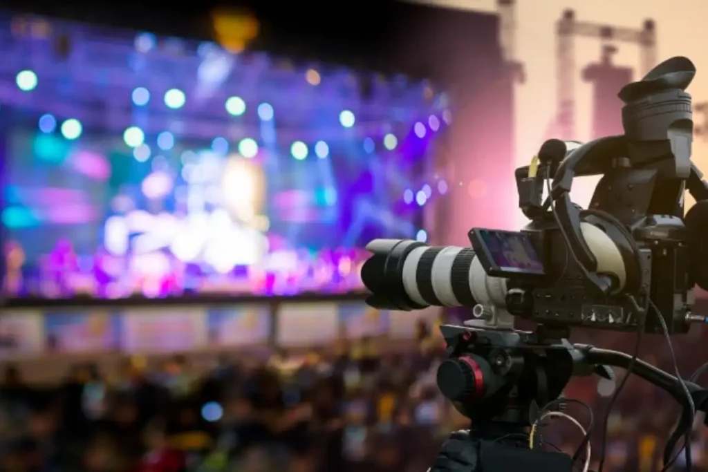 Video Graphy Camera on stage